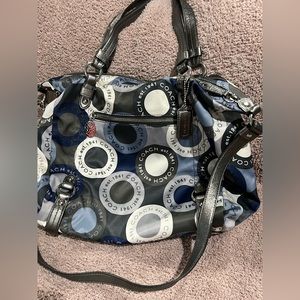 Coach blue/black Handbag